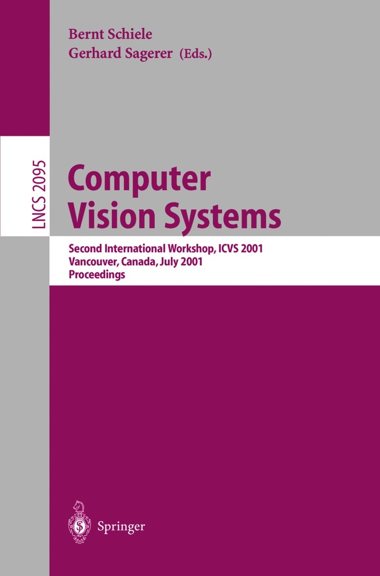 Bernt Schiele, Gerhard Sagerer - Computer Vision Systems, Häftad