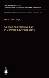 bokomslag German Administrative Law in Common Law Perspective