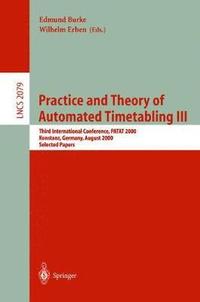 bokomslag Practice and Theory of Automated Timetabling III