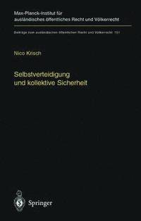 bokomslag Selbstverteidigung und kollektive Sicherheit