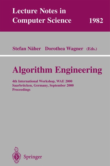 Stefan Näher, Dorothea Wagner - Algorithm Engineering, Häftad