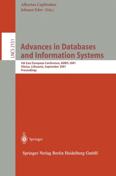 Albertas Caplinskas, Johann Eder - Advances in Databases and Information Systems, Häftad
