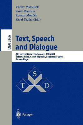 Text, Speech and Dialogue 1