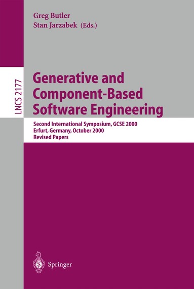 Greg Butler, Stan Jarzabek - Generative and Component-Based Software Engineering, Häftad