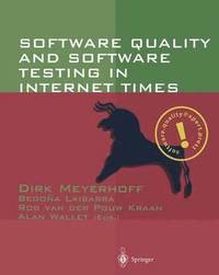 bokomslag Software Quality and Software Testing in Internet Times