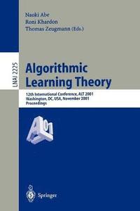 bokomslag Algorithmic Learning Theory
