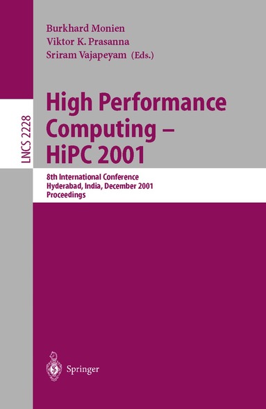 Burkhard Monien, Viktor K. Prasanna, Sriram Vajapeyam - High Performance Computing - HiPC 2001, Häftad