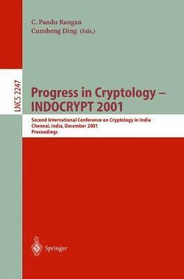 Progress in Cryptology - INDOCRYPT 2001 1