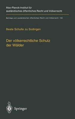 bokomslag Der Valkerrechtliche Schutz Der Walder