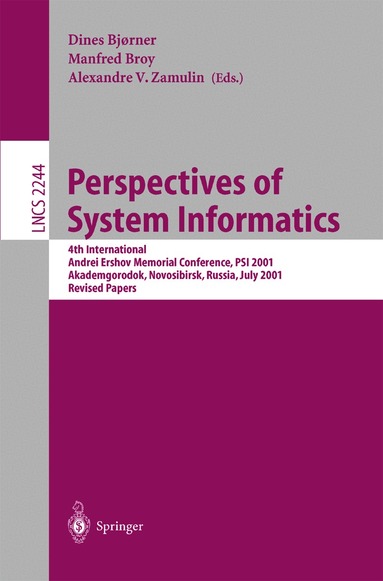 Dines Bjørner, Manfred Broy, Alexandre Zamulin - Perspectives of System Informatics, Häftad