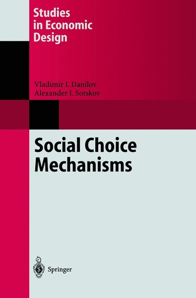 bokomslag Social Choice Mechanisms