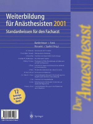 Der Anaesthesist Weiterbildung fr Ansthesisten 1997 1