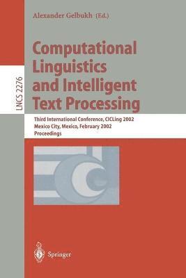 Computational Linguistics and Intelligent Text Processing 1