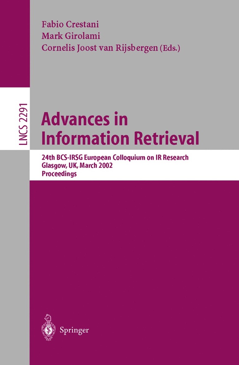 Advances in Information Retrieval 1