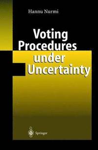 bokomslag Voting Procedures under Uncertainty
