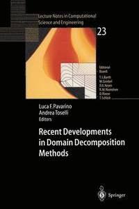 bokomslag Recent Developments in Domain Decomposition Methods