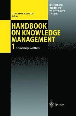 bokomslag Handbook on Knowledge Management 1