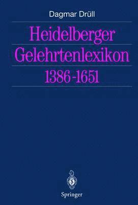 bokomslag Heidelberger Gelehrtenlexikon 13861651