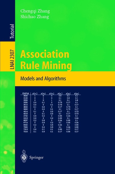 Chengqi Zhang, Shichao Zhang - Association Rule Mining, Häftad
