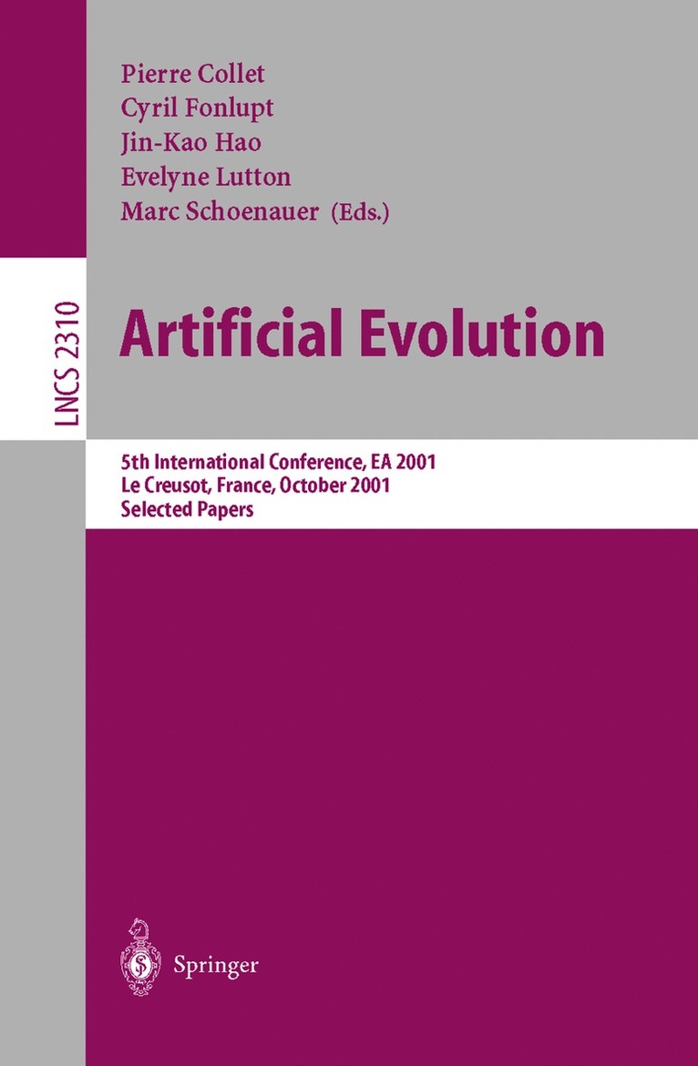 Pierre Collet, Cyril Fonlupt, Jin-Kao Hao, Evelyne Lutton, Marc Schoenauer - Artificial Evolution, Häftad
