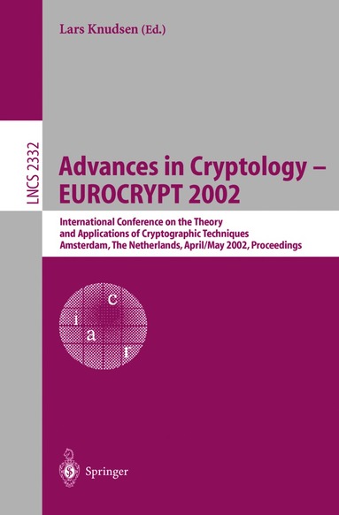 bokomslag Advances in Cryptology  EUROCRYPT 2002