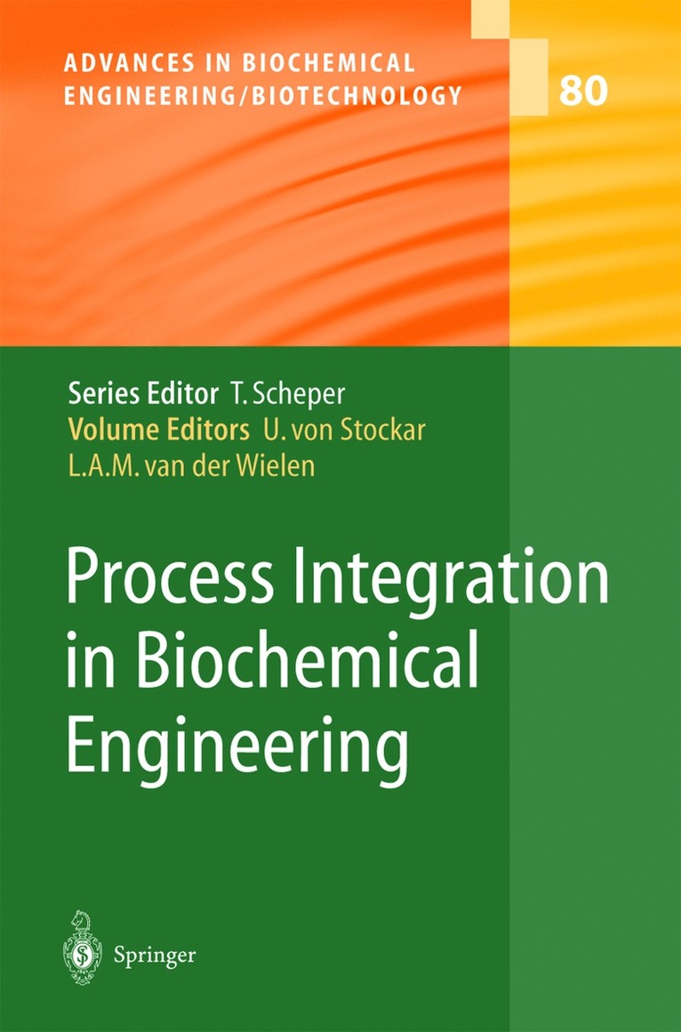 Urs von Stockar, Luuk van der Wielen, Urs Von Stockar, Luuk Van Der Wielen - Process Integration in Biochemical Engineering, Inbunden
