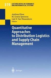 bokomslag Quantitative Approaches to Distribution Logistics and Supply Chain Management