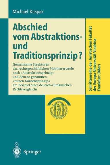 bokomslag Abschied vom Abstraktions- und Traditionsprinzip?