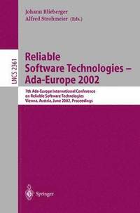 bokomslag Reliable Software Technologies - Ada-Europe 2002