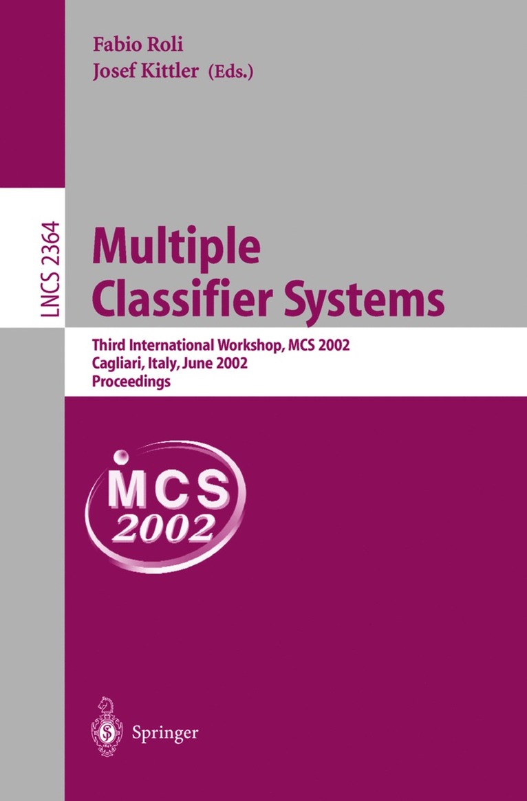 Multiple Classifier Systems 1