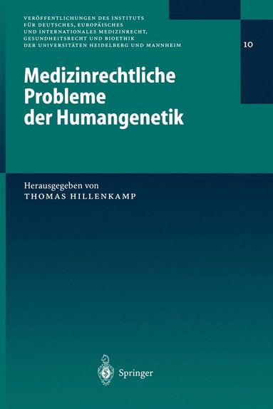 bokomslag Medizinrechtliche Probleme der Humangenetik