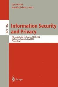 bokomslag Information Security and Privacy