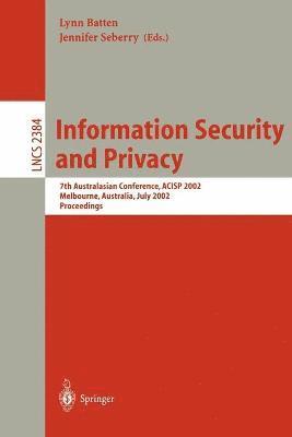 Information Security and Privacy 1