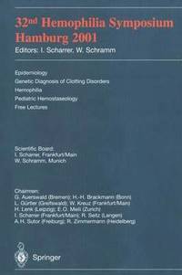 bokomslag 32nd Hemophilia Symposium Hamburg 2001