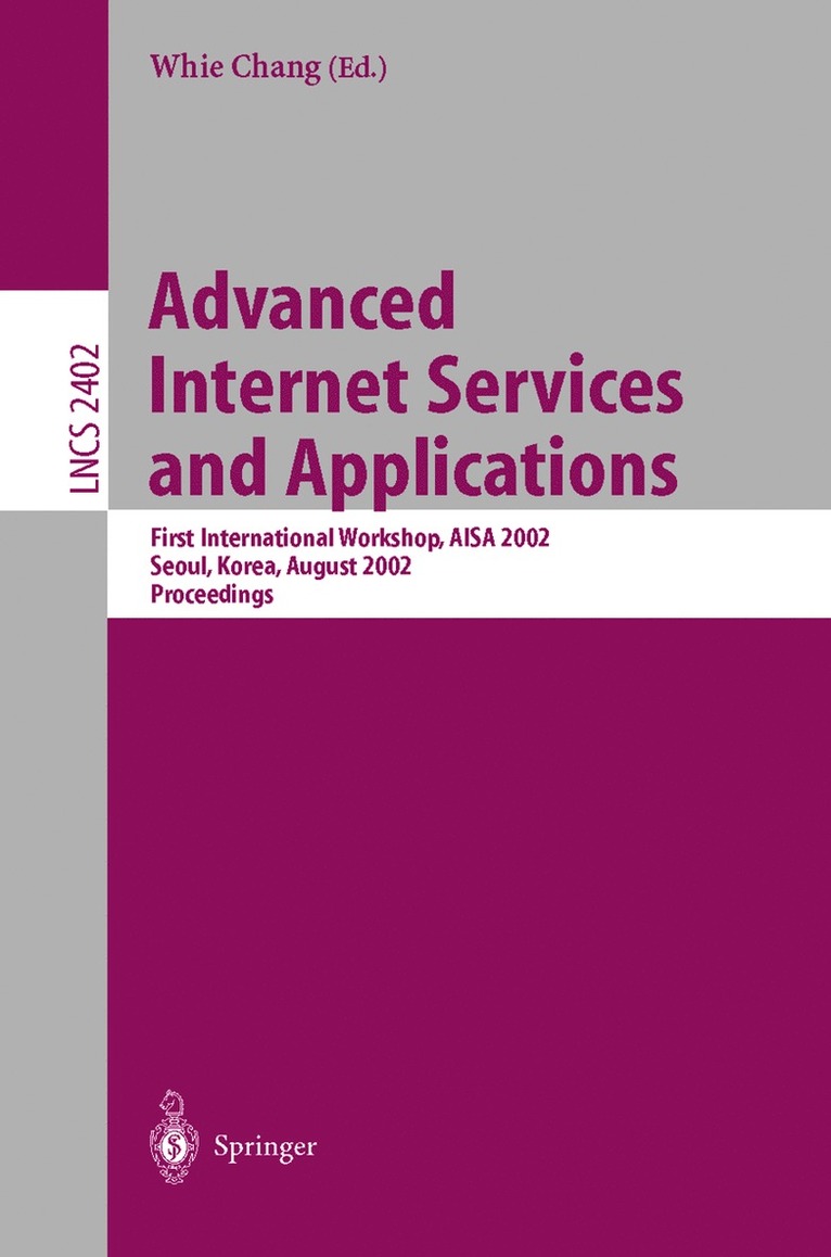 Advanced Internet Services and Applications 1