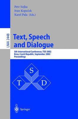 Text, Speech and Dialogue 1