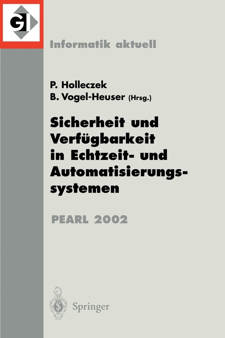 Peter Holleczek, Birgit Vogel-Heuser - Sicherheit und Verfügbarkeit in Echtzeit- und Automatisierungssystemen, Häftad