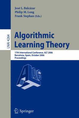 Algorithmic Learning Theory 1