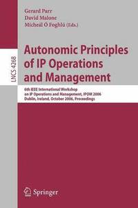 bokomslag Autonomic Principles of IP Operations and Management