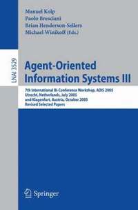 bokomslag Agent-Oriented Information Systems III