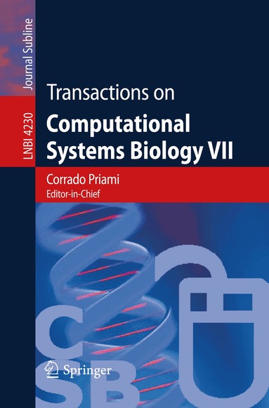 Anna Ingolfsdottir, Bud Mishra, Hanne Riis Nielson - Transactions on Computational Systems Biology VII, Häftad