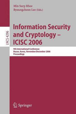 bokomslag Information Security and Cryptology  ICISC 2006