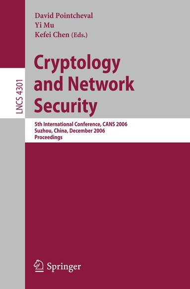 David Pointcheval, Yi Mu, Kefei Chen - Cryptology and Network Security, Häftad