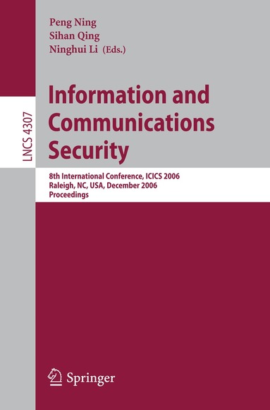 Peng Ning, Ninghui Li - Information and Communications Security, Häftad