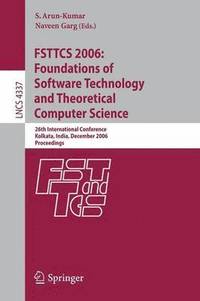 bokomslag FSTTCS 2006: Foundations of Software Technology and Theoretical Computer Science