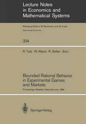 Bounded Rational Behavior in Experimental Games and Markets 1