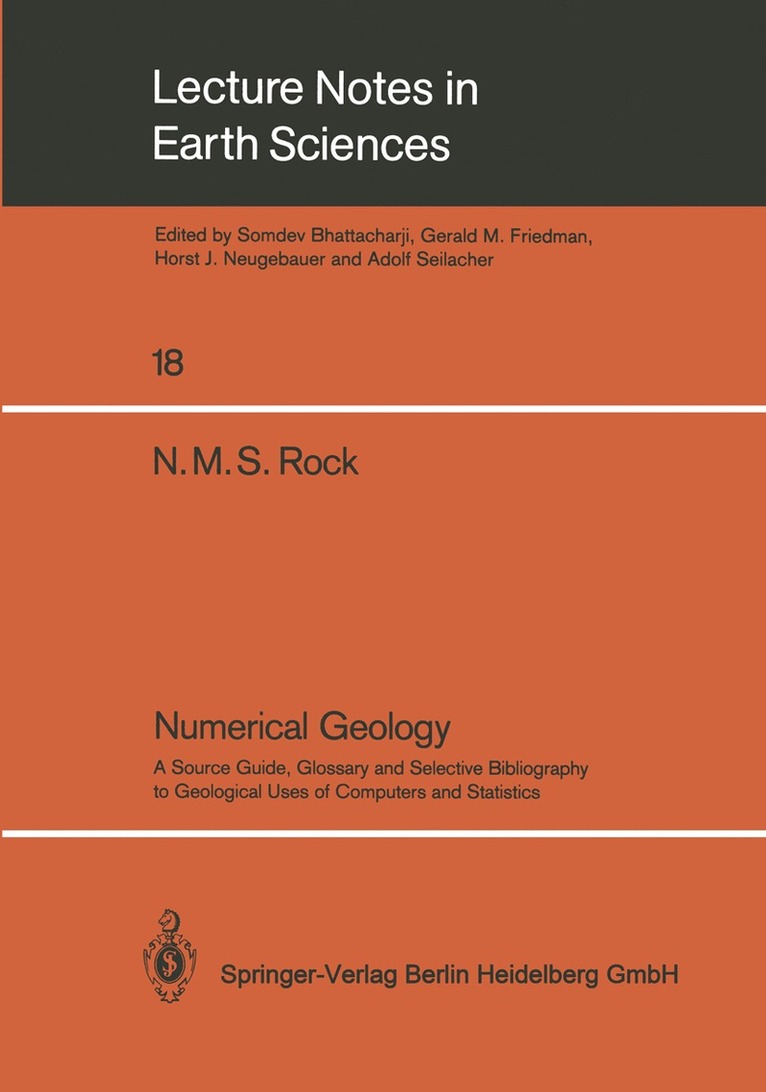 Nicholas M.S. Rock, Nicholas M. S. Rock - Numerical Geology, Häftad