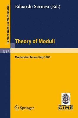 bokomslag Theory of Moduli