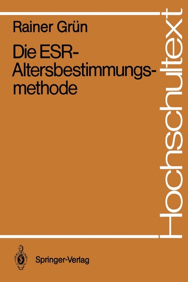 bokomslag Die ESR-Altersbestimmungsmethode