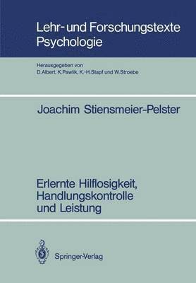 bokomslag Erlernte Hilflosigkeit, Handlungskontrolle und Leistung